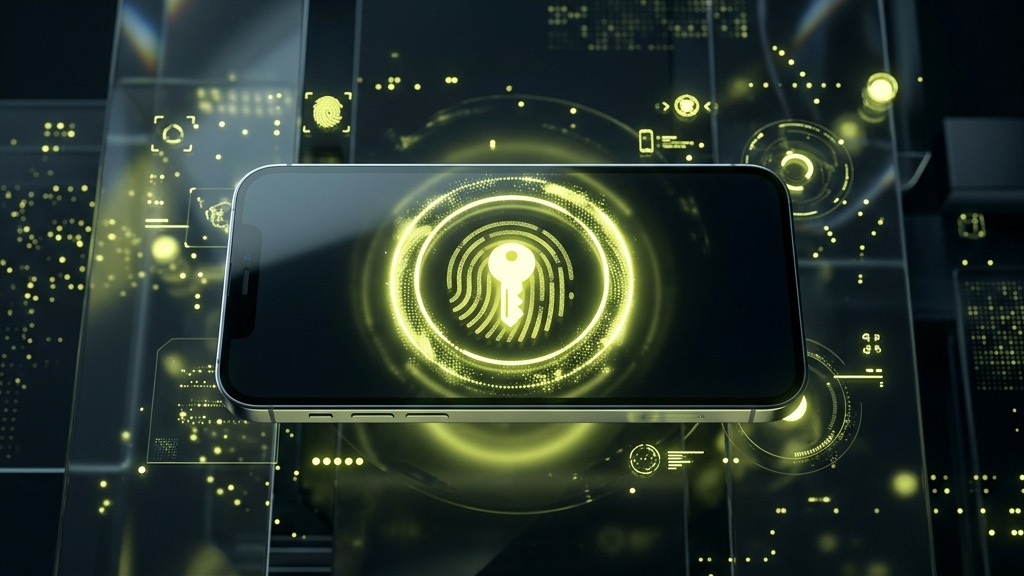 Mobile App Login and Account Verification illustration